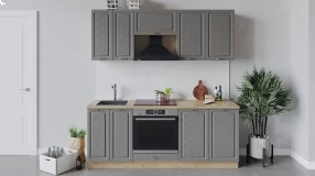 Кухонный гарнитур «Бьянка» длиной 200 см со шкафом НБ