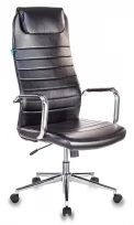 Кресло руководителя KB-9N/ECO Искусственная кожа, Металл, Чёрный (кожзам)/Хром (металл)