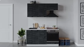 Кухонный гарнитур «Детройт» длиной 160 см со шкафом НБ